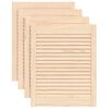 vidaXL Portas de arm&aacute;rio 4 pcs com design de persiana pinho maci&ccedil;o
