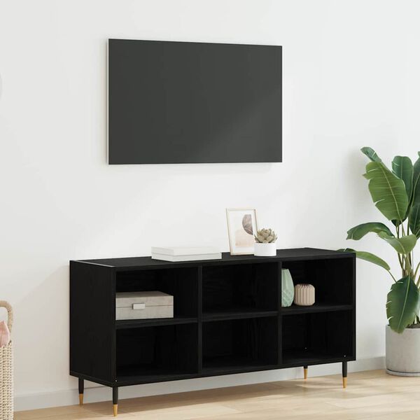 vidaXL Gabinete para TV Carvalho Preto 103,5 x 30 x 50 cm