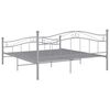 vidaXL Estrutura de cama metal 160x200 cm cinzento