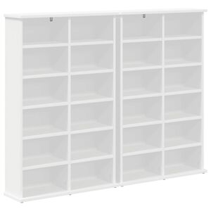 vidaXL Arm&aacute;rio para CD 2 unid. Branco 60 x 17 x 92 cm