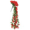 vidaXL Grinaldas de flores 3 pcs 85 cm vermelho