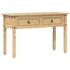 vidaXL Mesa consola Corona 115x46x73 cm madeira de pinho maci&ccedil;a
