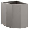 vidaXL Vaso de Canto Ferro Enferrujado 30 x 30 x 35 cm A&ccedil;o corten