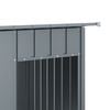 vidaXL Casota para cães com telhado aço galvanizado antracite