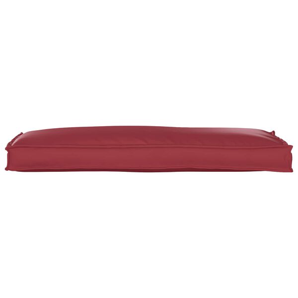 vidaXL Almofada de palete para banco Vinho Vermelho 110 x 40 x 8 cm