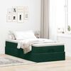 vidaXL Estrutura de cama otomana colch&atilde;o 90x200 cm veludo verde escuro