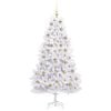 vidaXL &Aacute;rvore de Natal Articulada Artificial Branco 180 cm PVC e A&ccedil;o