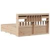 vidaXL Cama com estante sem colch&atilde;o 180x200 cm pinho maci&ccedil;o
