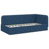 vidaXL Estrutura de Cama de Canto Azul 100 x 200 cm tecido