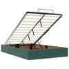 vidaXL Cama otomana com colch&atilde;o 120x190 cm veludo verde-escuro