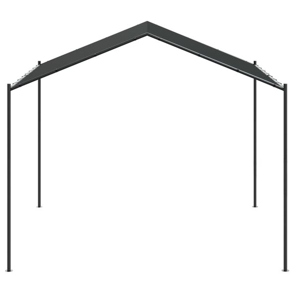 vidaXL Tenda com toldo 3x3 m aço e tecido antracite