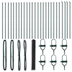 vidaXL Poste de Cerca Cinzeto