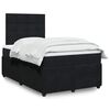 vidaXL Cama boxspring com colch&atilde;o 120x200 cm veludo preto