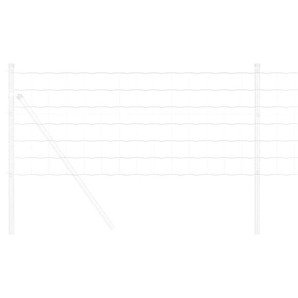 vidaXL Cerca Euro Prateado 0.8 x 25 m