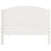 vidaXL Cama sem colch&atilde;o 75x190 cm madeira de pinho maci&ccedil;a branco