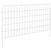 vidaXL Cerca de Jardim com Estacas 24 pcs 95 x 50 cm Mesh Prateado