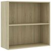 vidaXL Estante 80x30x76,5 cm derivados de madeira carvalho sonoma