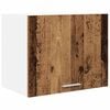 vidaXL Arm&aacute;rio suspenso Madeira Antiga e Branco 50 x 31 x 40 cm