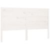 vidaXL Cabeceira de cama 146x4x100 cm pinho maci&ccedil;o branco