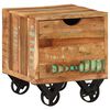 vidaXL Mesa de apoio 40x40x45 cm madeira reciclada maci&ccedil;a