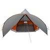 vidaXL Tenda Teepee com telhado Cinza e Laranja 600 x 600 x 347 cm