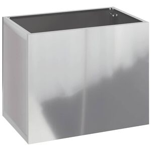 vidaXL Vaso de Jardim A&ccedil;o Galvanizado 50 x 32 x 40 cm A&ccedil;o Galvanizado