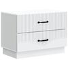 vidaXL Arm&aacute;rio de Cabeceira com gaveta Branco 62 x 34,5 x 44,5 cm
