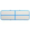 vidaXL Colch&atilde;o de gin&aacute;stica insufl&aacute;vel c/ bomba 400x100x20 cm PVC azul