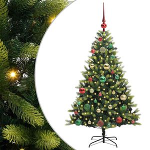 vidaXL &Aacute;rvore de Natal Artificial com Hastes Flex&iacute;veis 150 LEDs Verde