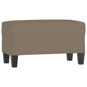 vidaXL Banco 70x35x41 cm tecido cinza-acastanhado