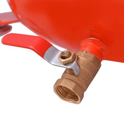 vidaXL Escorredor de óleo residual 49,5 L aço vermelho
