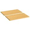 vidaXL Coberturas para fogão 2 pcs 50x28x1,5 cm bambu
