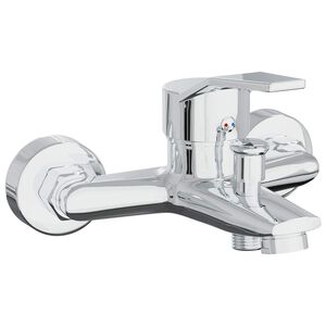 vidaXL Torneira de Misturador de Chuveiro Cromo G 1/2 polegadas