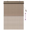 vidaXL Estores de rolo com cortinas Manual Castanho 110 x 160 cm Bambu