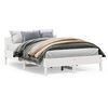 vidaXL Cama sem colch&atilde;o 150x200 cm madeira de pinho maci&ccedil;a branco