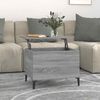 vidaXL Mesa de centro 60x44,5x45 cm derivados de madeira cinza sonoma
