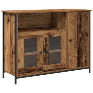 vidaXL Buffet Madeira antiga 100 x 35 x 75 cm