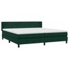 vidaXL Cama com molas/colch&atilde;o 180x220 cm veludo verde-escuro