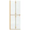 vidaXL Parede de Chuveiro Walk-in Dourado e transparente 70 x 190 cm