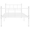 vidaXL Estrutura de cama metal 90x200 cm branco