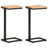 vidaXL Mesas de apoio 2 pcs 31,5x24,5x64,5 cm madeira de ac&aacute;cia