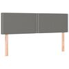 vidaXL Cama com molas/colch&atilde;o 140x190 cm tecido cinzento-escuro