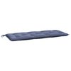 vidaXL Almofad&otilde;es banco jardim 2 pcs 120x50x7cm oxford azul-marinho