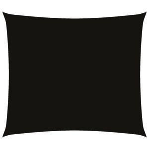vidaXL Para-sol estilo vela tecido oxford retangular 2x2,5 m preto