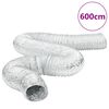 vidaXL Conduta de ventila&ccedil;&atilde;o 6 m &Oslash;12,5 cm alum&iacute;nio