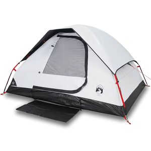 vidaXL Tenda de campismo c&uacute;pula p/ 2 pessoas opaca imperme&aacute;vel branco