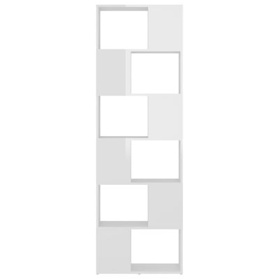 vidaXL Estante/divisória 60x24x186 cm branco brilhante