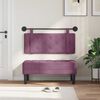 vidaXL Cabeceira Suspensa Roxo 110 x 55 x 5 cm Veludo