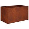 vidaXL Vaso de Jardim Ferro Enferrujado 100 x 50 x 50 cm A&ccedil;o Corten