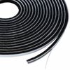 vidaXL Vedante de escova autocolante para porta 10 m PP Preto